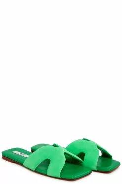 PAO Pantoletten Aus Veloursleder Pantoletten Aus Veloursleder