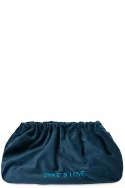 SORBET ISLAND Samt-Clutch Blue Samt-Clutch Blue