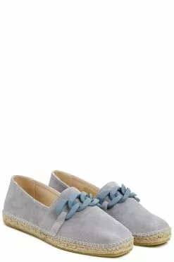 ESPADRIJ L'ORIGINALE Chain Loafer Aus Veloursleder Chain Loafer Aus Veloursleder